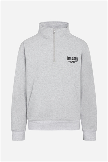 Grunt Nor Half Zip Sweat - Snow Melange